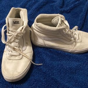 Van’s white high tops size-11